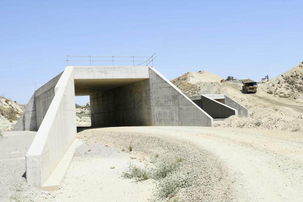 Las obras del AVE en Almería, previstas para su finalización en 2026.