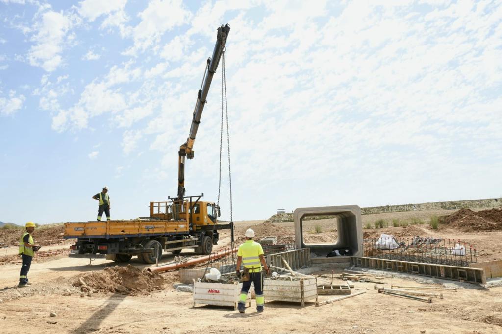 Las obras del AVE en Almería, previstas para su finalización en 2026.
