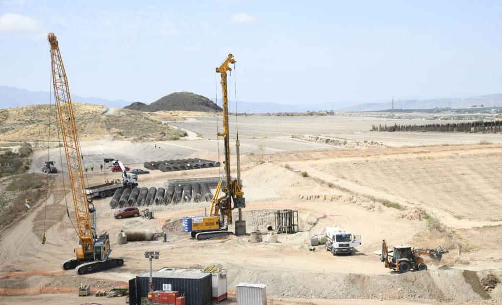 Las obras del AVE en Almería, previstas para su finalización en 2026.
