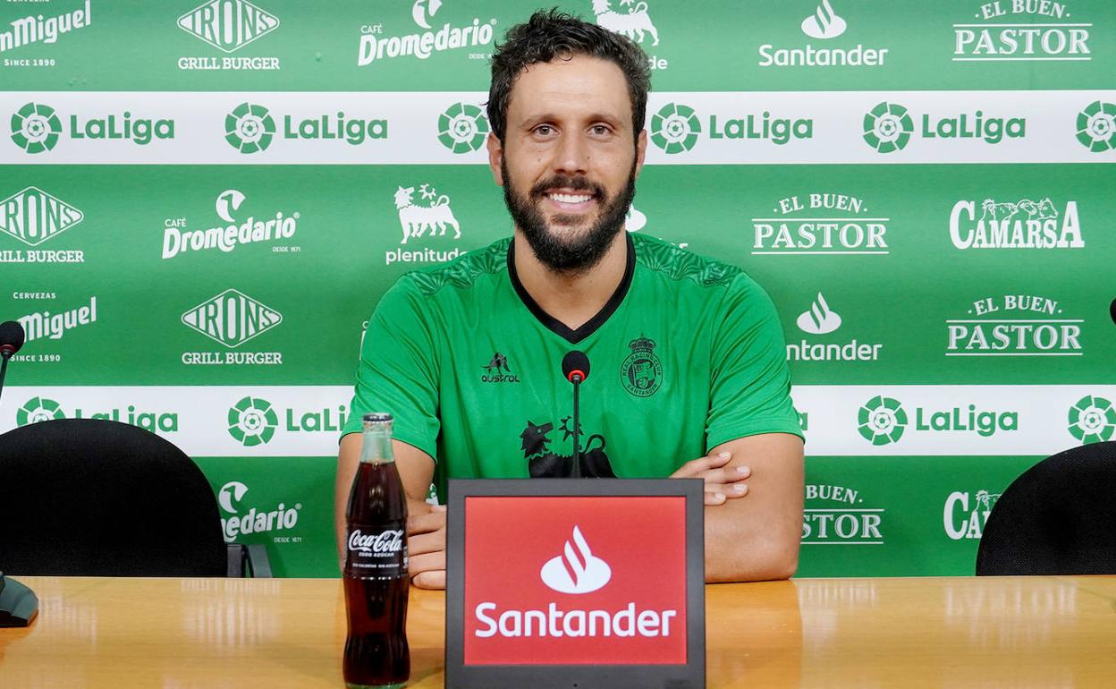 Germán Sánchez, sonriente este miércoles en sala de prensa. 