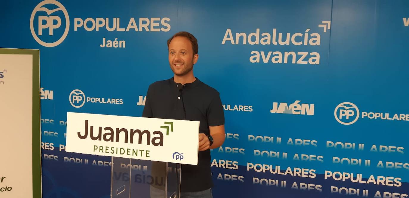 Erik Domínguez, presidente del PP de Jaén. 