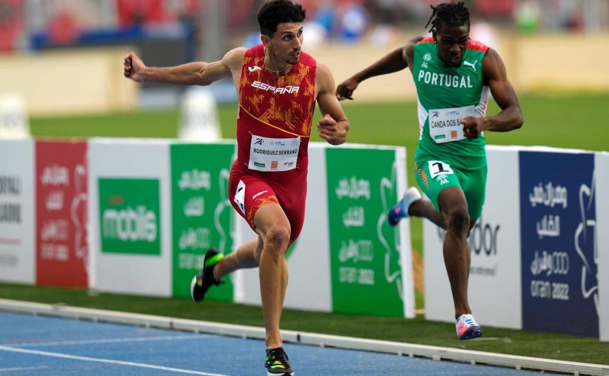 Dani Rodríguez, con España en una carrera anterior en los Juegos Mediterráneos en los que fue bronce. 