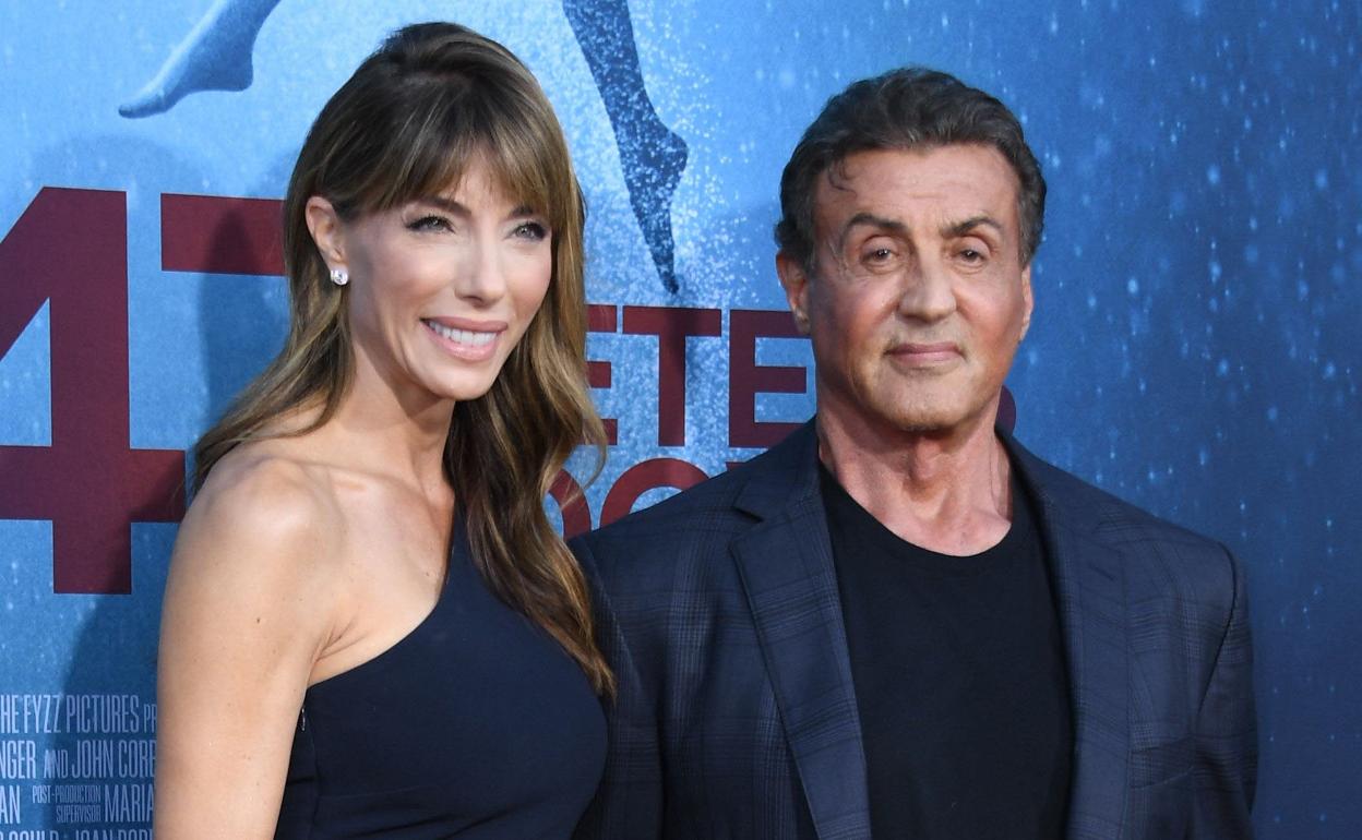 Sylvester Stallone y Jennifer Flavin Stallone.