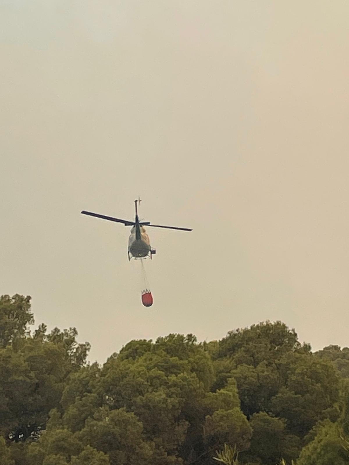 Las imágenes del mayor incendio de la provincia en lo que va de año