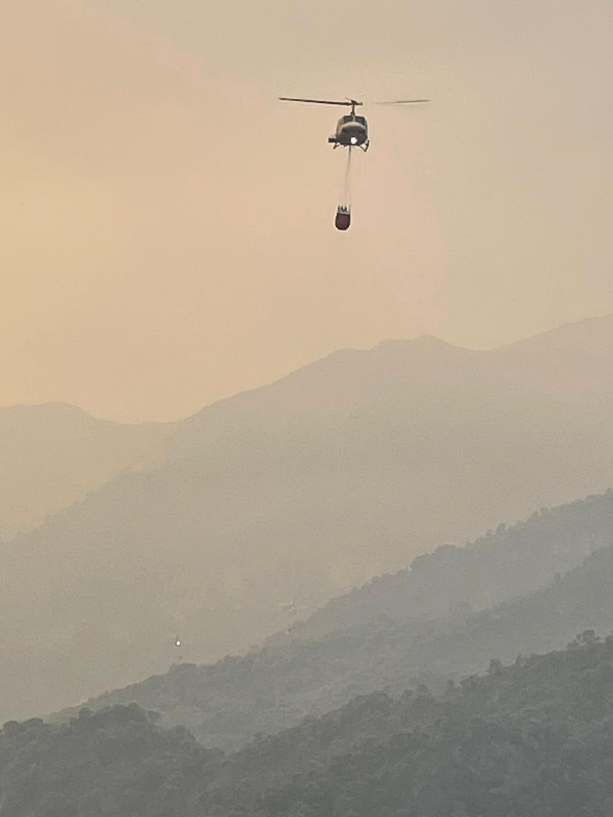 Las imágenes del mayor incendio de la provincia en lo que va de año