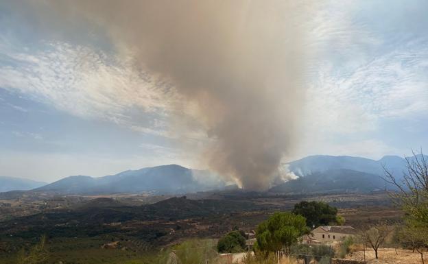 El incendio de Los Guájares.