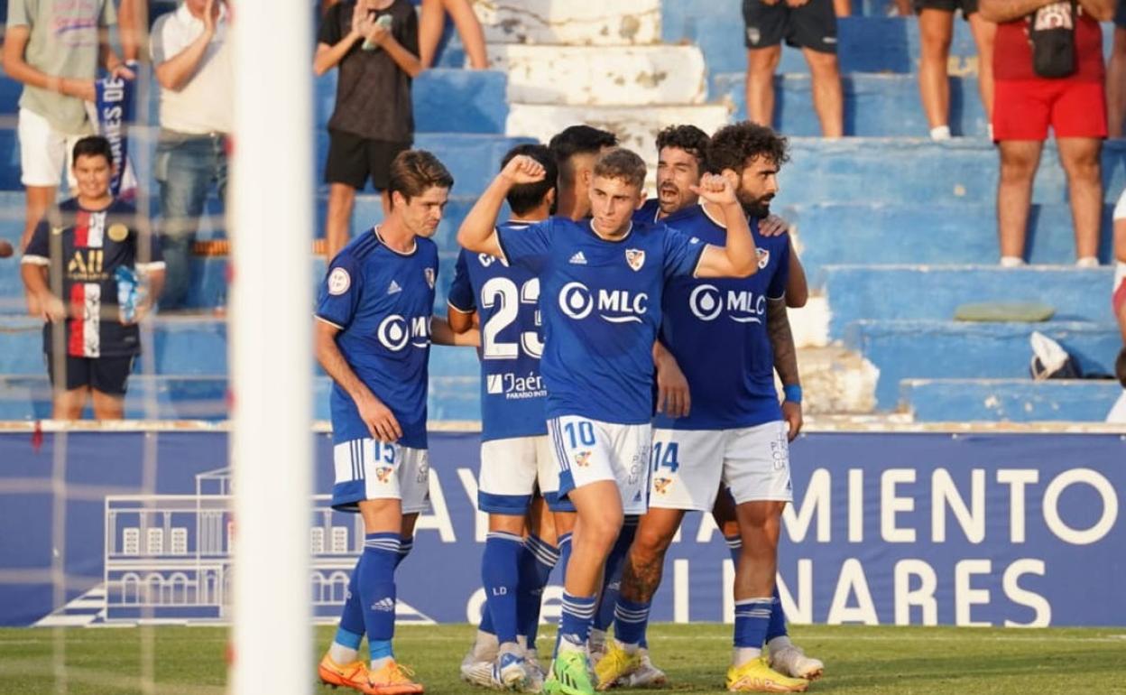 Celebración del primer gol. 