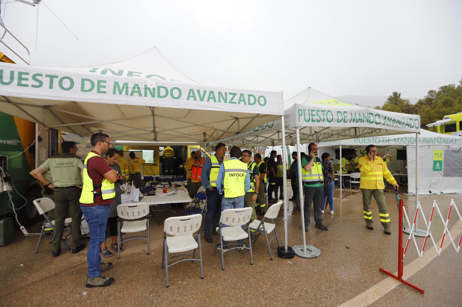 Las lluvias ayudarán para evitar que sigan avanzando las llamas