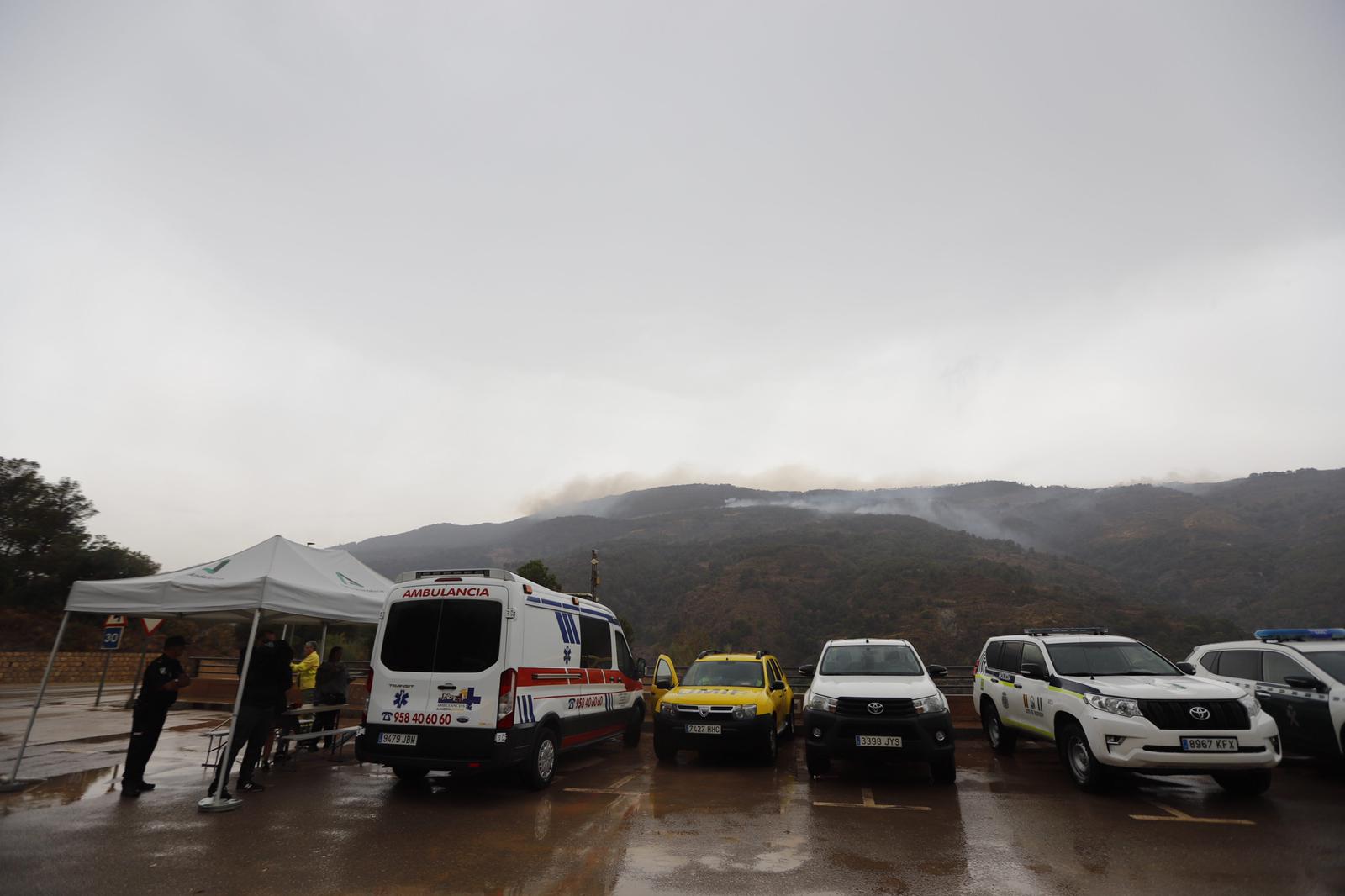 Las lluvias ayudarán para evitar que sigan avanzando las llamas