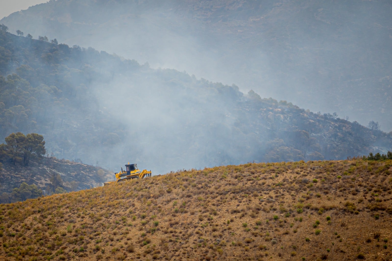 Las lluvias ayudarán para evitar que sigan avanzando las llamas