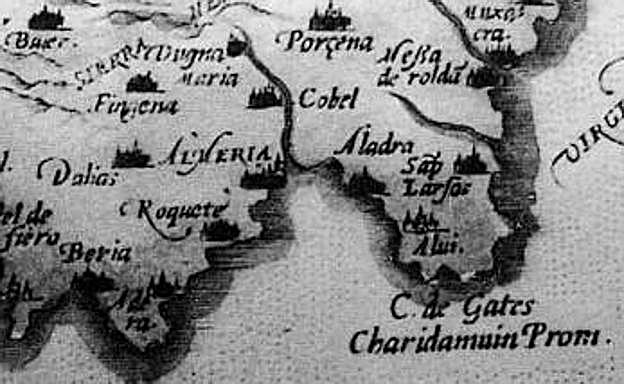 El sureste español, según Abraham Ortelius. 