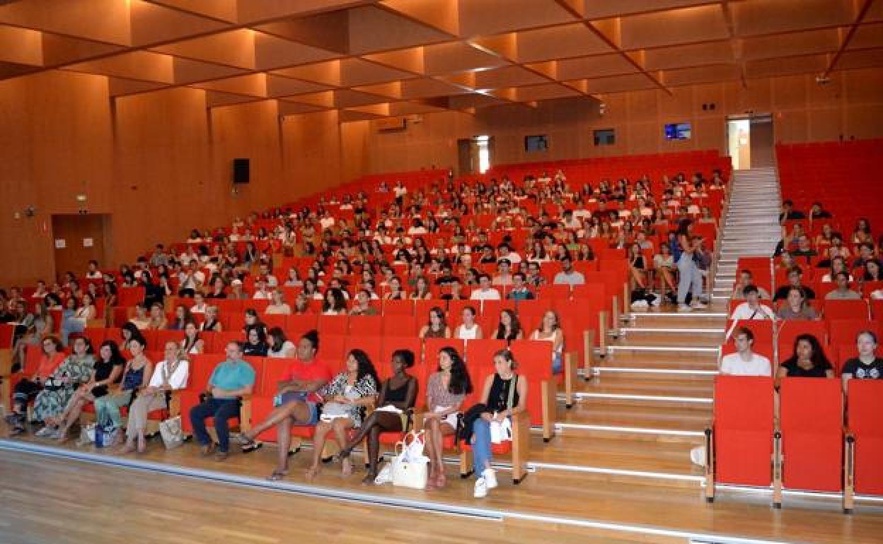 Recepción en la Universidad de Almería de estudiantes internacionales el pasado 1 de septiembre. 