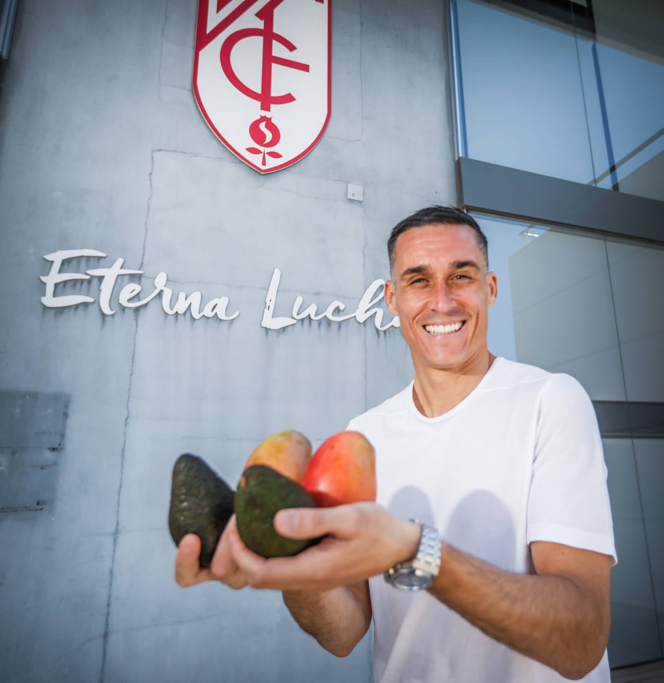 'Producto' de la Costa Tropical, muestra unos aguacates y mangos. 