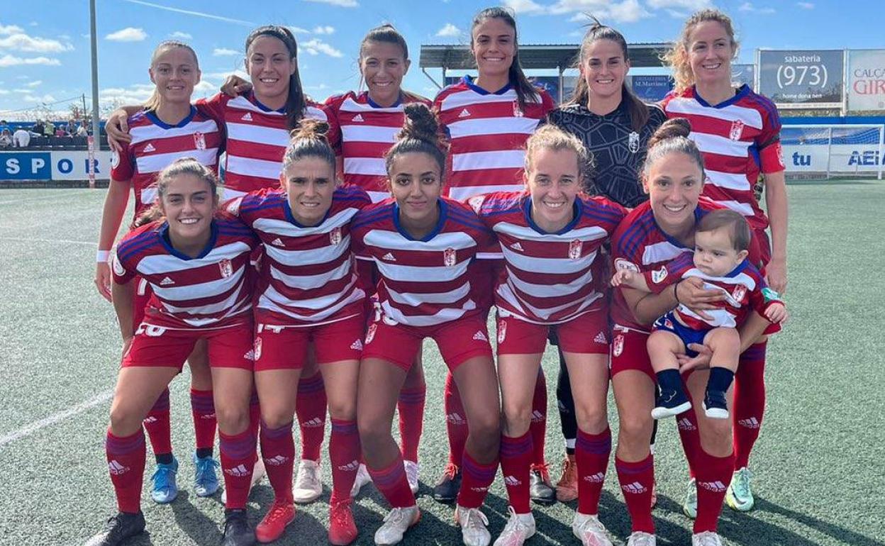 'Once' inicial del Granada en Lérida. 