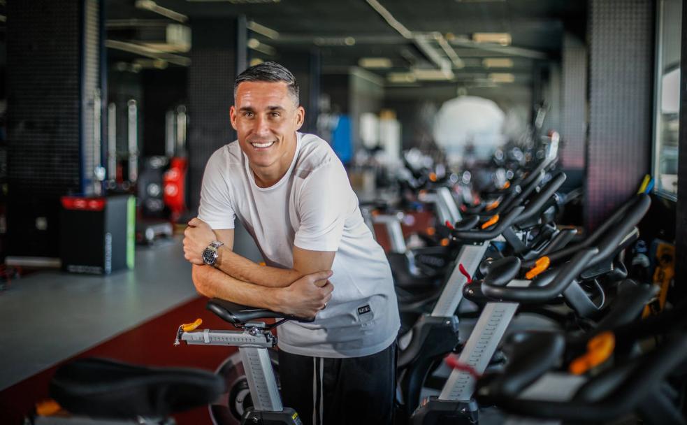 José Callejón, en el gimnasio de la Ciudad Deportiva tras un entrenamiento. 