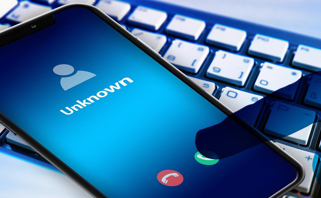 Llamada telefónica desconocida.