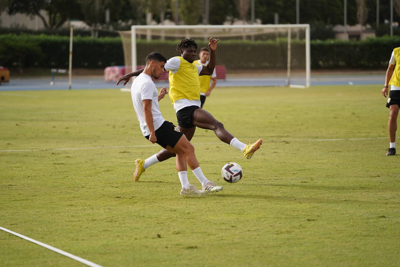 Momento de la sesión de entrenamiento de los rojiblancos.