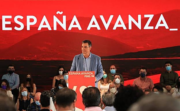 Acto del año pasado de Sánchez en el edificio Activa de la capital jienense. 