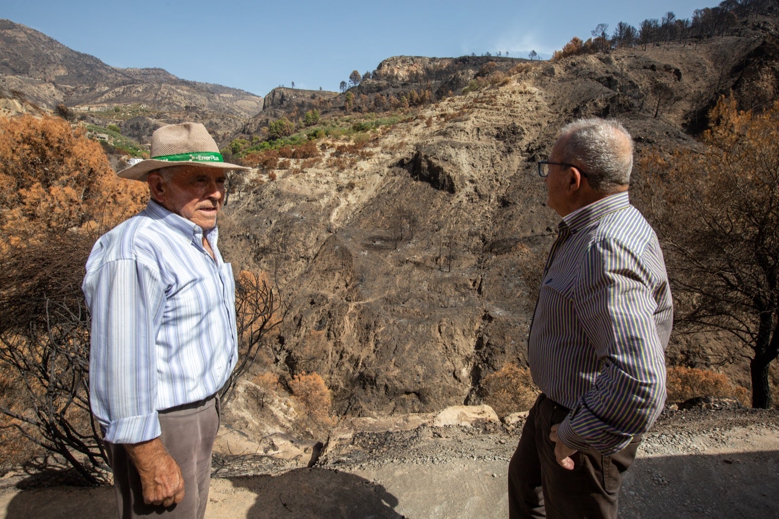 Así ha quedado la zona de Los Guájares tras el gran incendio