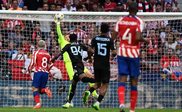 Mignolet, héroe del Brujas, frustra al Atlético en el Metropolitano