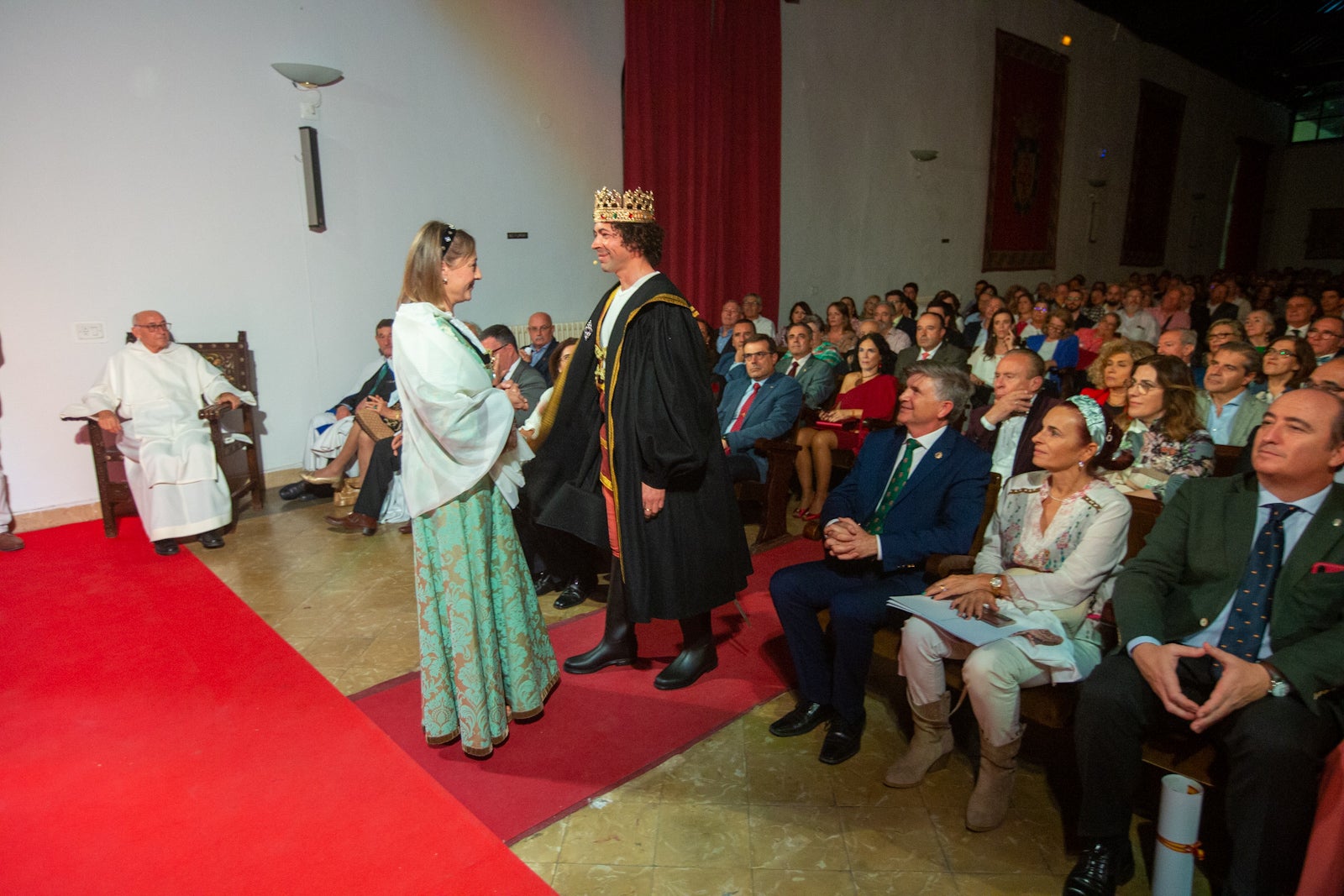 Momento de la ceremonia celebrada en Santa Isabel la Real.