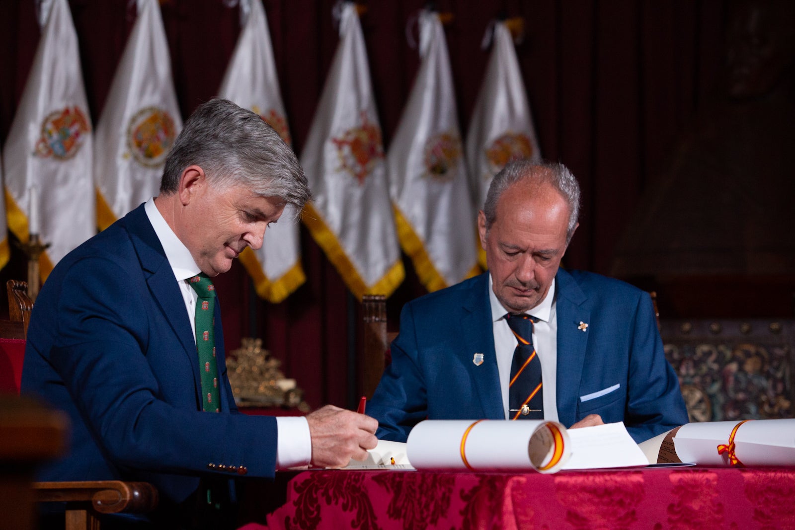 Momento de la ceremonia celebrada en Santa Isabel la Real.