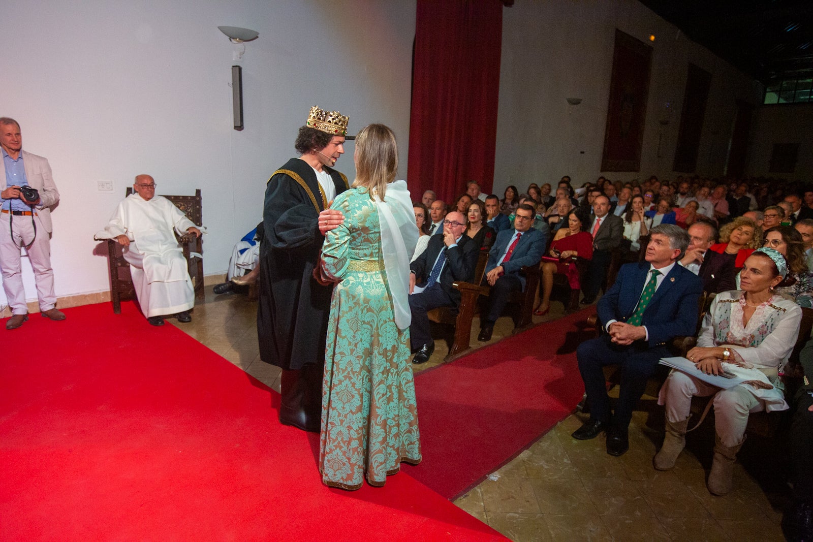 Momento de la ceremonia celebrada en Santa Isabel la Real.