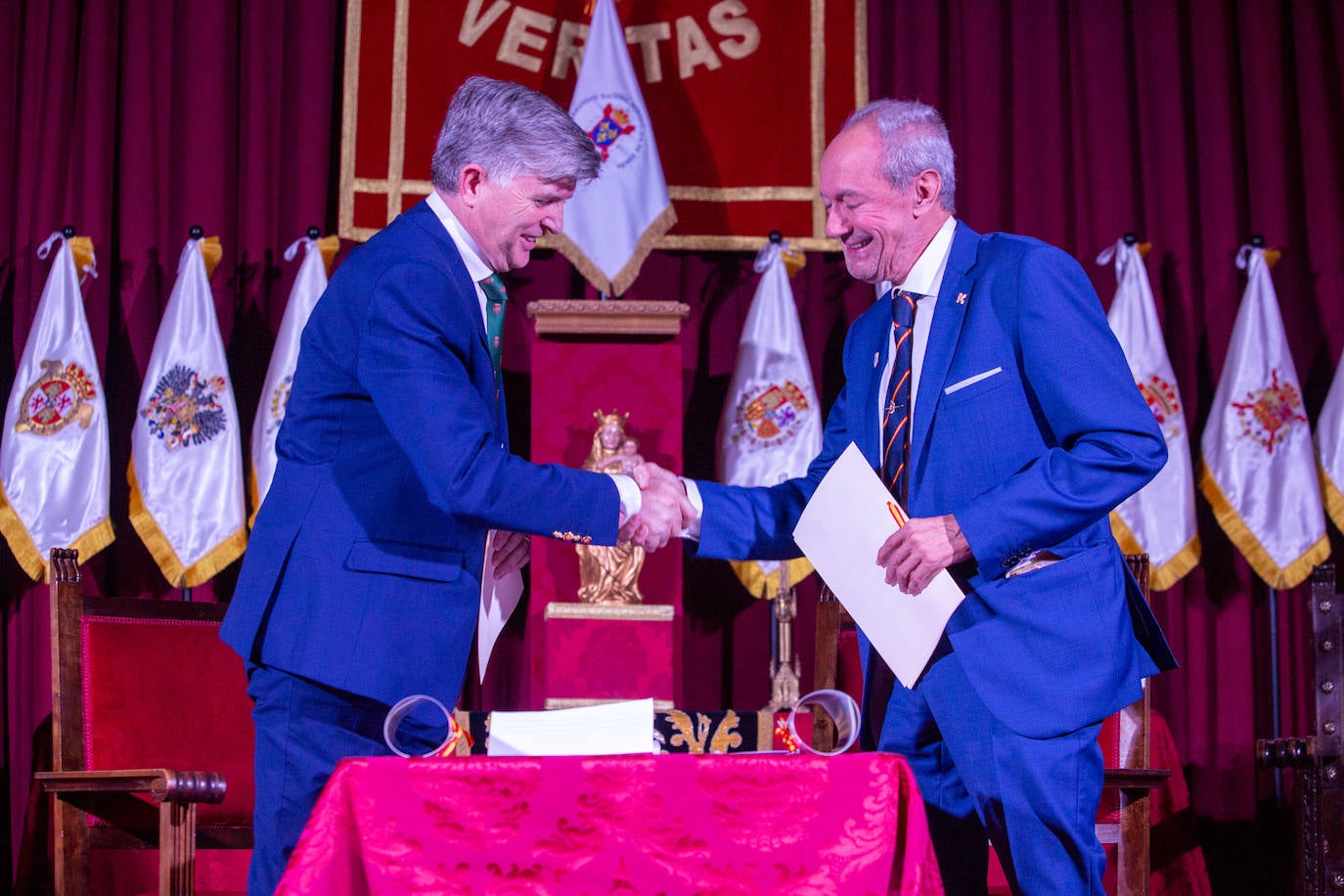 Momento de la ceremonia celebrada en Santa Isabel la Real.