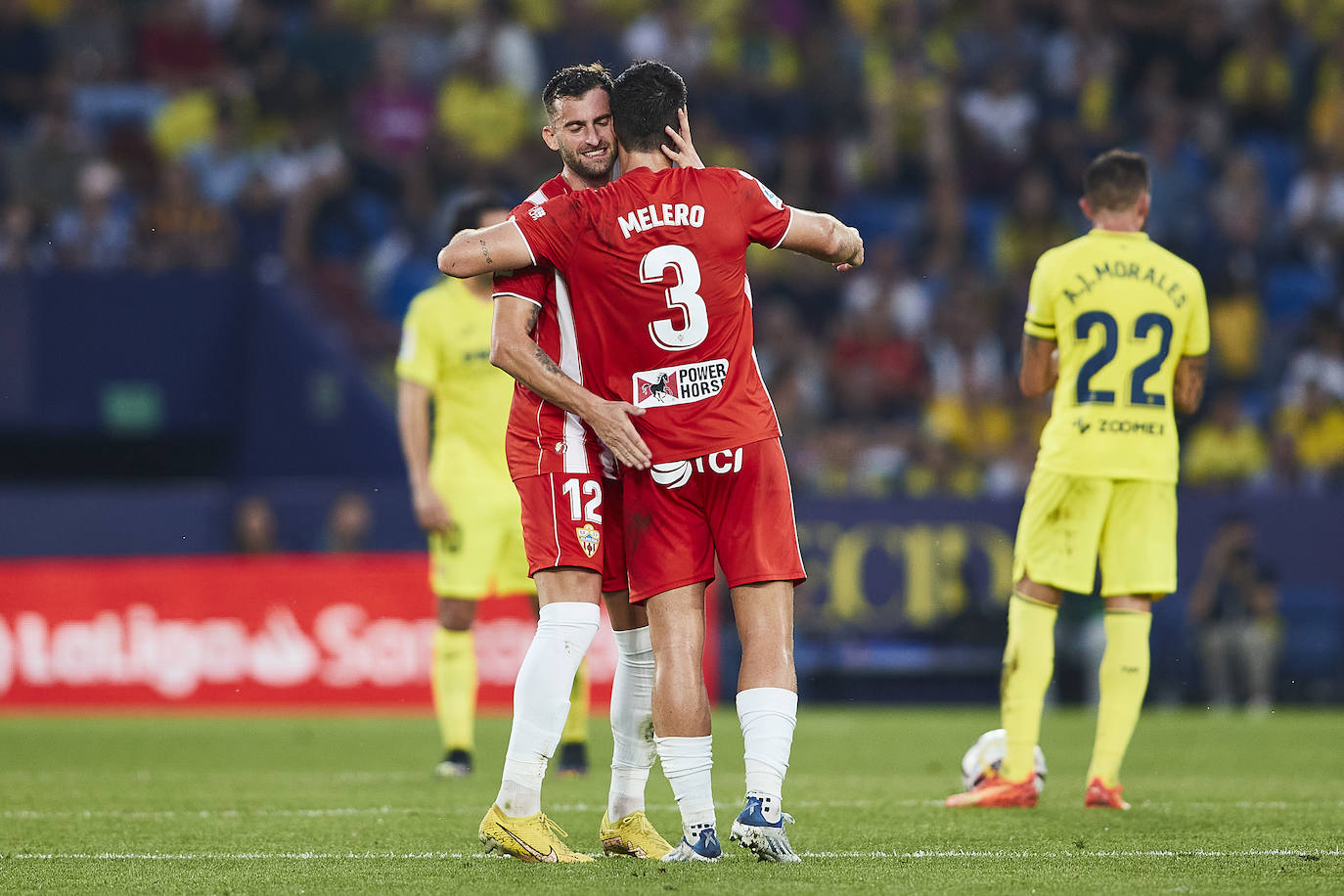 Momento del duelo disputado en el estadio de La Cerámica.