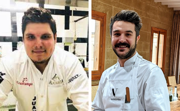 Juanjo Mesa León, Restaurante Radis de Jaén; y Juan Carlos García, Restaurante Vandelvira de Baeza.