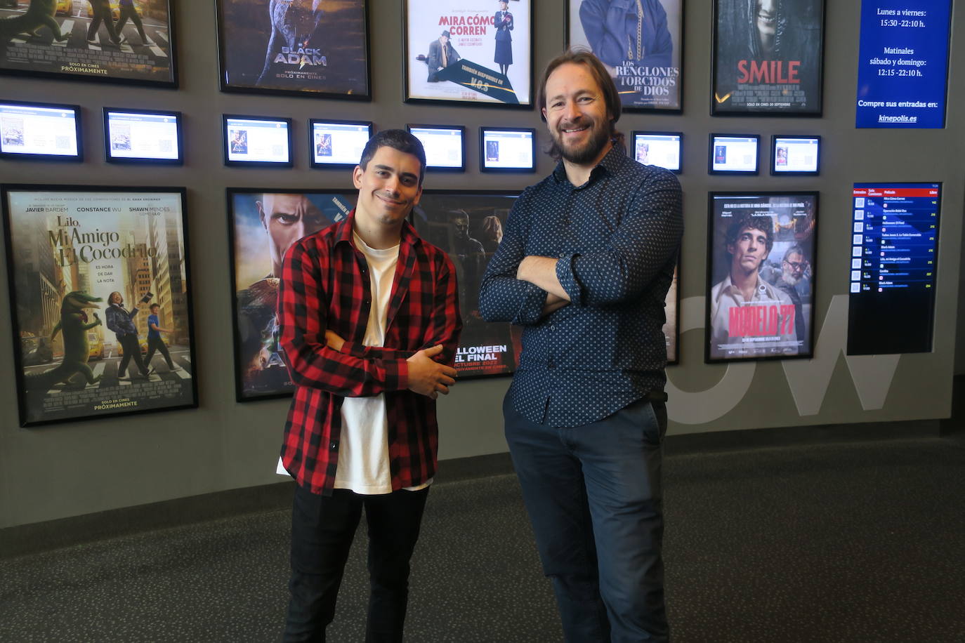 El director Francisco Yélamos e Isaac Masip, que 'coprotagonizó' la historia real en la que se inspira la película.