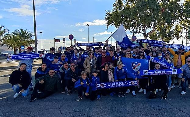 Parta de la afición de Linares desplazada a Córdoba