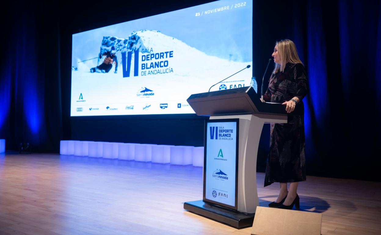 La consejera de Fomento, durante la presentación de la temporada.