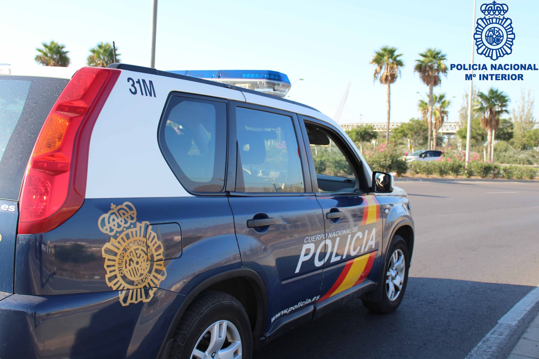 Policía Nacional en Motril. 