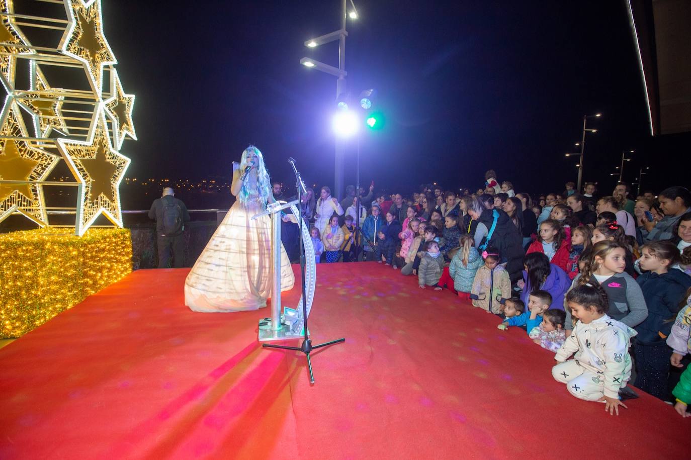 Encendido en el centro comercial Nevada. 