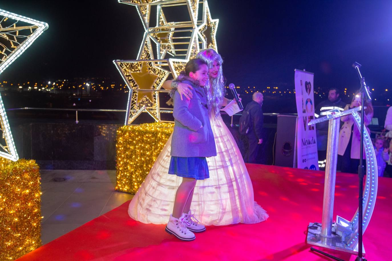 Encendido en el centro comercial Nevada. 