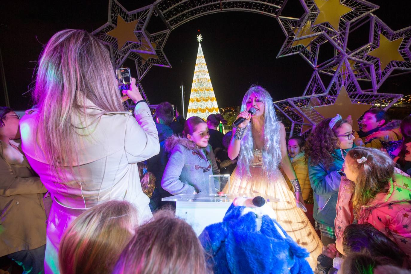 Encendido en el centro comercial Nevada. 