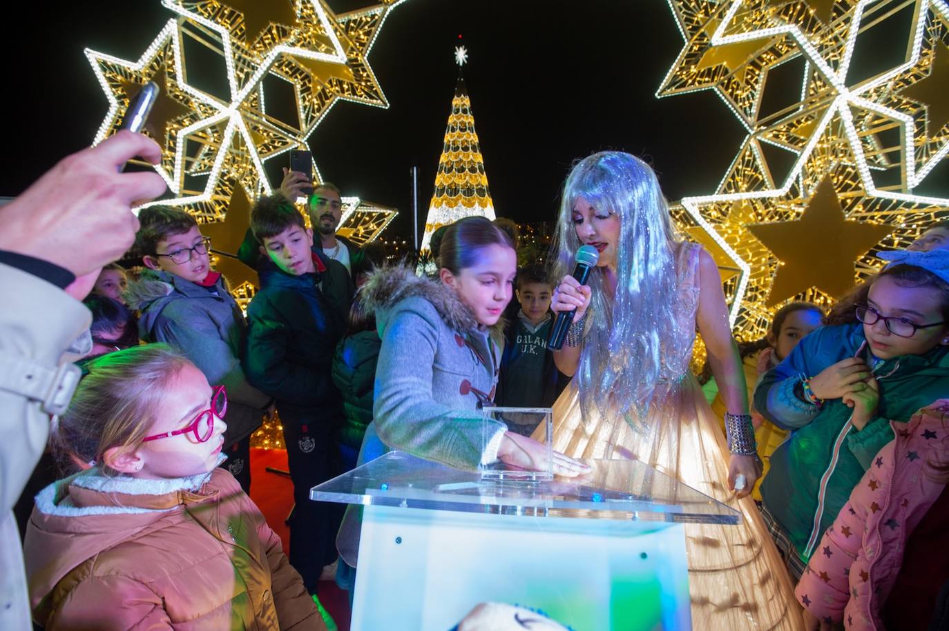 Encendido en el centro comercial Nevada. 