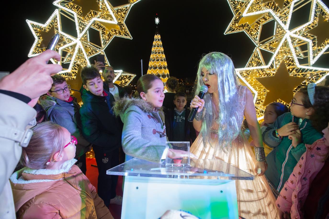 Encendido en el centro comercial Nevada. 