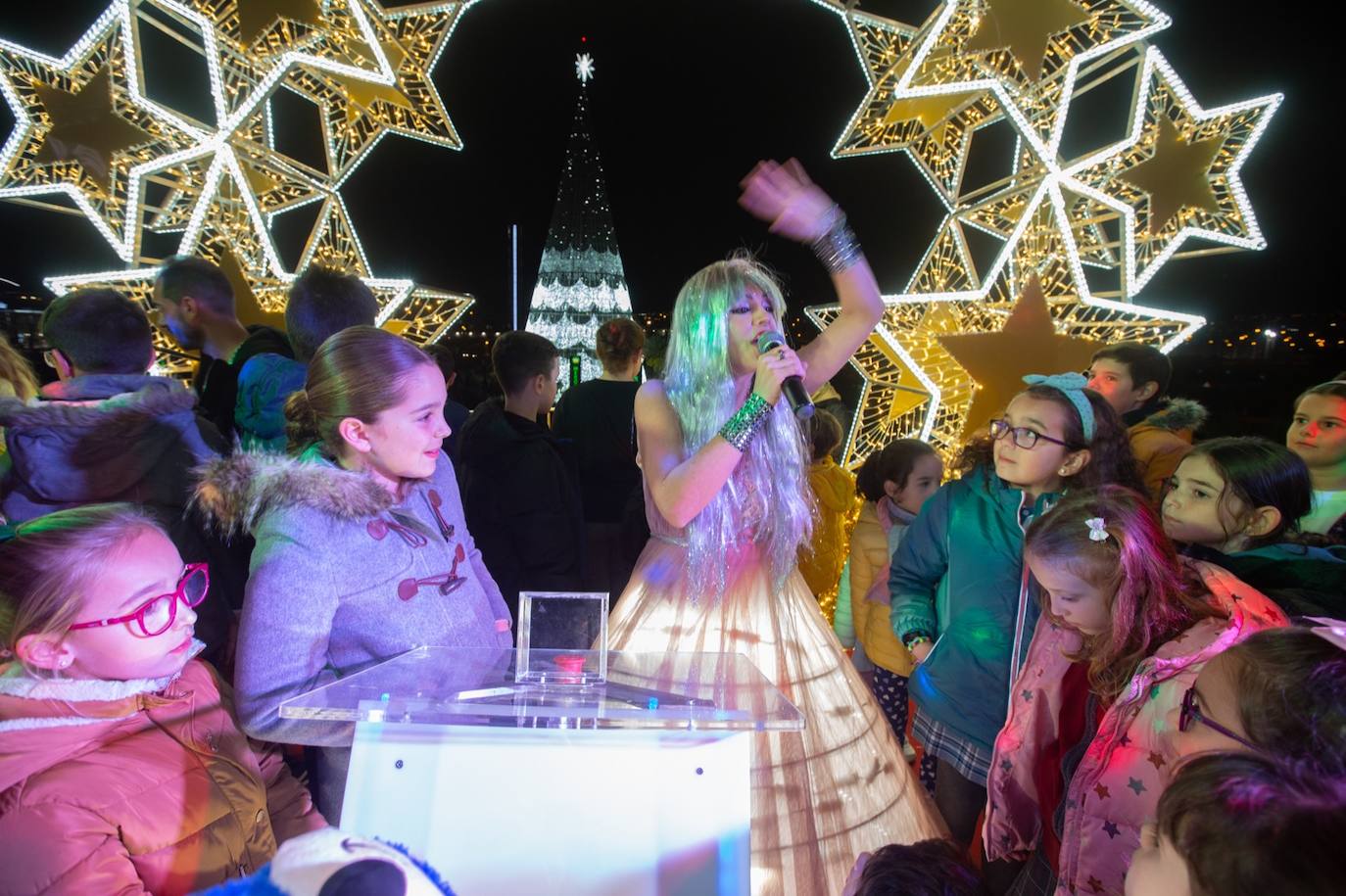 Encendido en el centro comercial Nevada. 