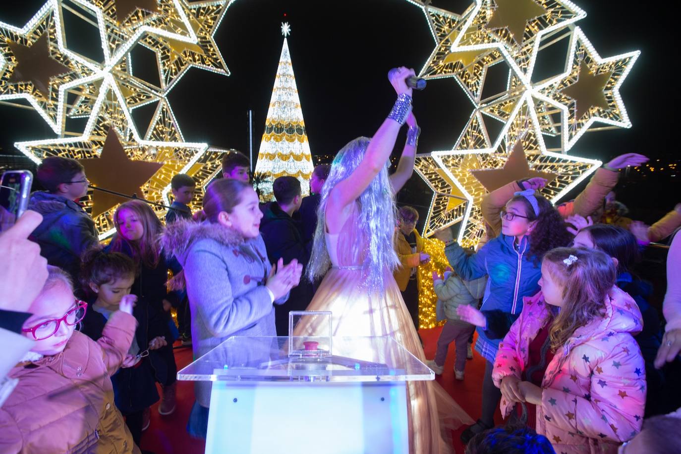 Encendido en el centro comercial Nevada. 