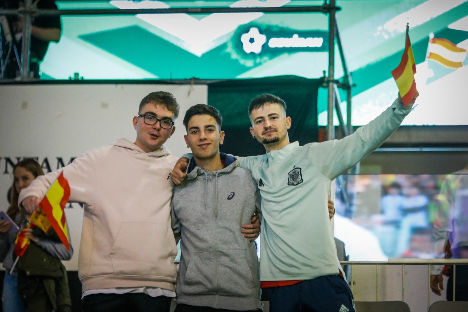 Ambiente en el Palacio de Deportes de Granada. 