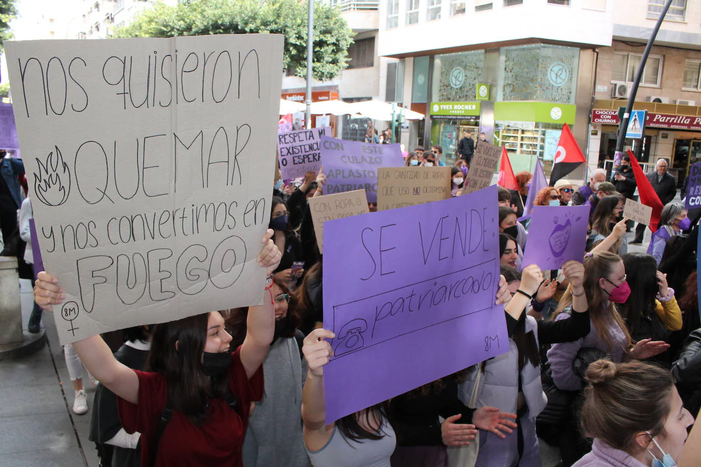 Manifestación feminista en Almería. 