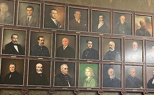 Galería de personajes ilustres del Ateneo de Madrid. 