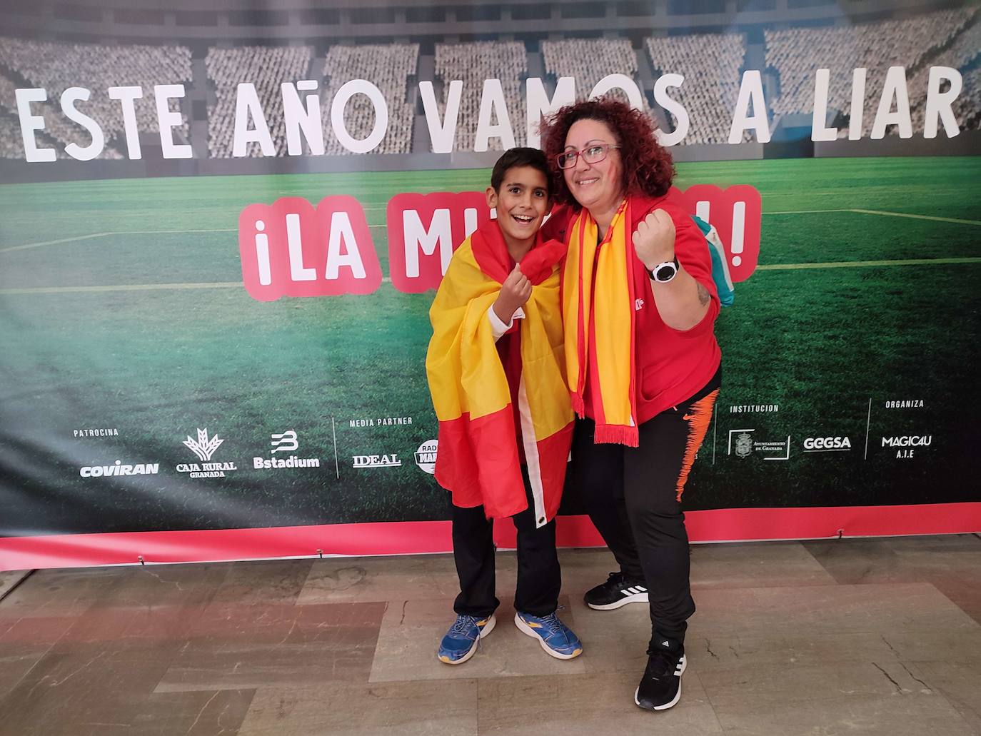 Photocall en el Palacio de los Deportes para el primer partido de España en el Mundial