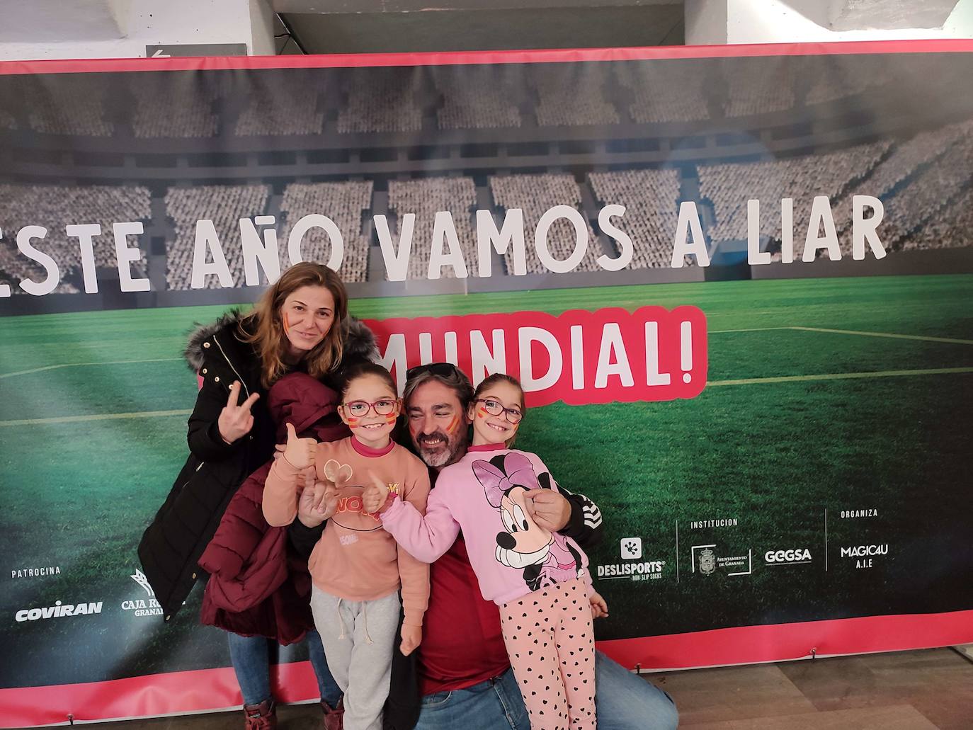 Photocall en el Palacio de los Deportes para el primer partido de España en el Mundial