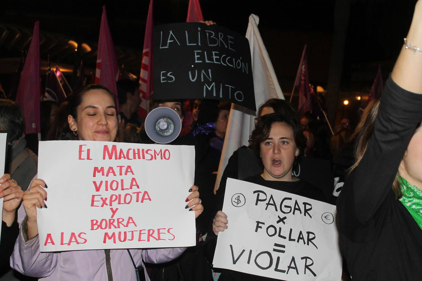 Cientos de almerienses han recorrido las calles de la capital por el Día Internacional Contra la Eliminación de la Violencia Machista.