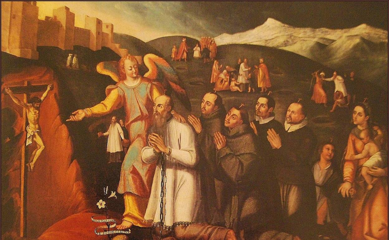 Una de las obras que cuentan con Sierra Nevada como invitada es este 'Martirio del Obispo de Jaén don Gonzalo de Zúñiga', de Pedro de Raxis, pintado hacia 1610. 