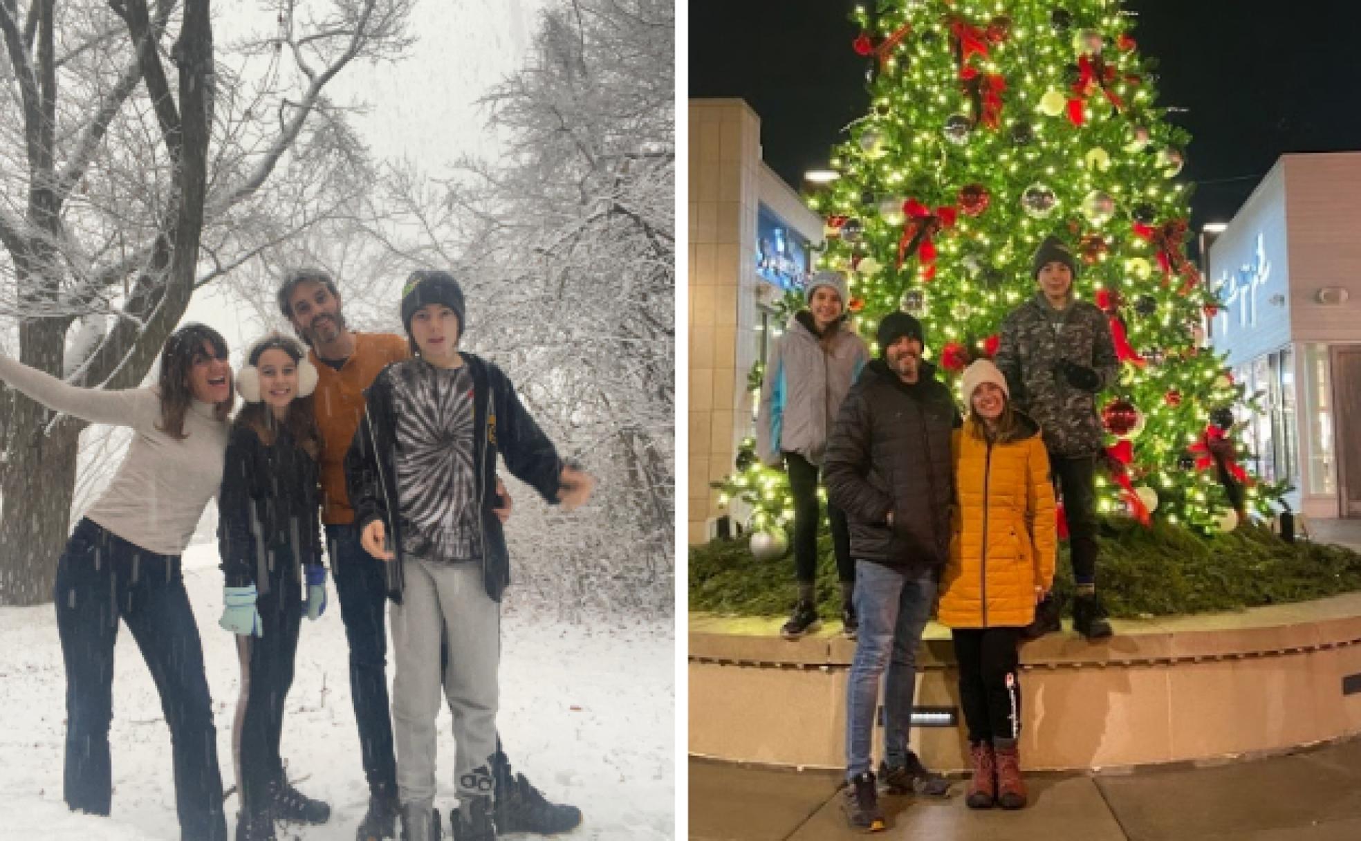 La familia de la granadina Ana Yudes en Wisconsin.