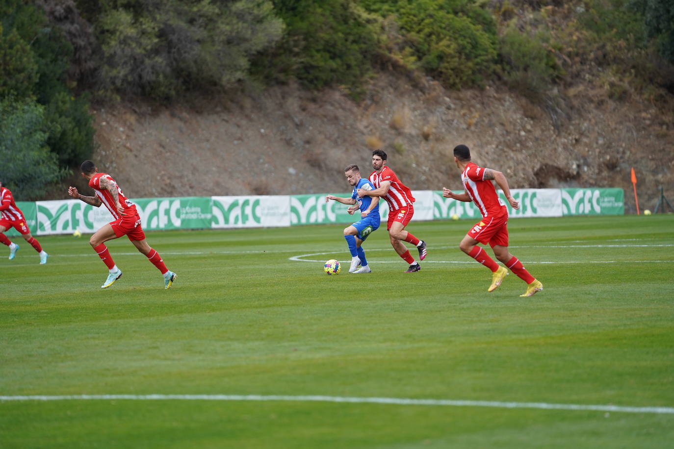 Las mejores imágenes del amistoso disputado entre el cuadro de Rubi y el conjunto austriaco.